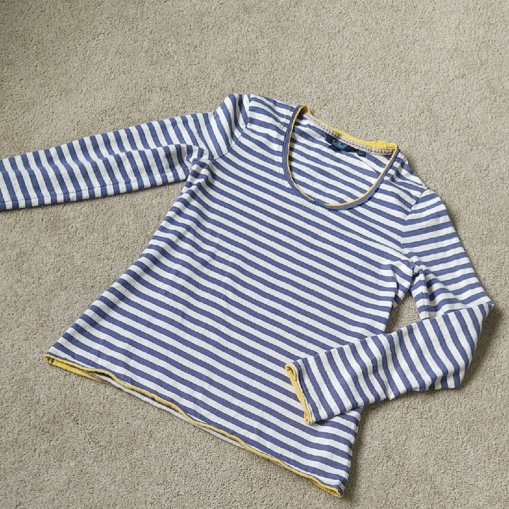 GUC Boden purple striped long sleeve tee